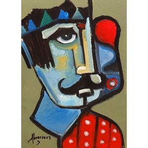 Abrar Ahmed, 6 x 8 Inch, Oil on Cardboard, Figurative Painting, AC-AA-431